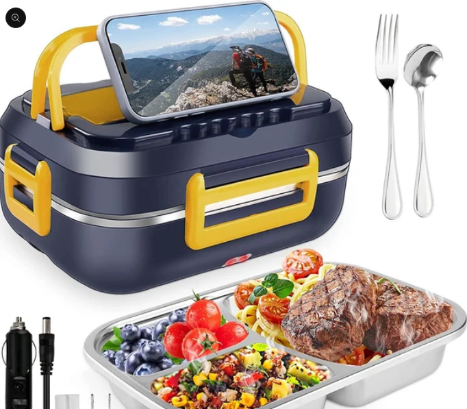 Lunch Box Chauffante Électrique — Mangez Chaud Partout, Sans Micro-ondes, Sans Compromis