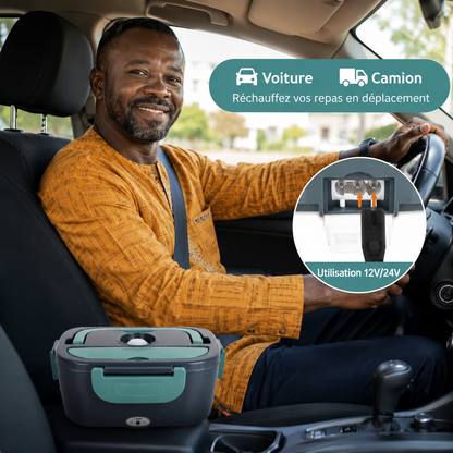 Lunch Box Chauffante Électrique — Mangez Chaud au Bureau, en Voiture ou sur Chantier, Sans Micro-Ondes et Sans Compromis