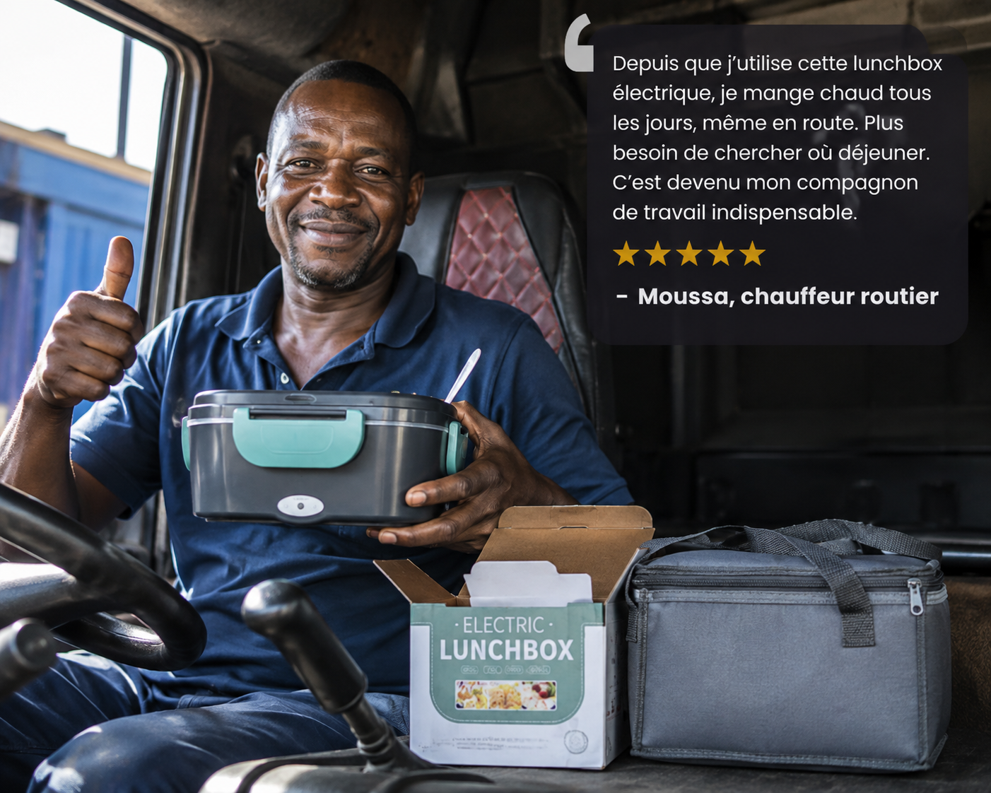 Lunch Box Chauffante Électrique — Mangez Chaud au Bureau, en Voiture ou sur Chantier, Sans Micro-Ondes et Sans Compromis