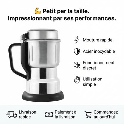 Mini Broyeur Électrique Pro — Mouture Parfaite en 5 Secondes